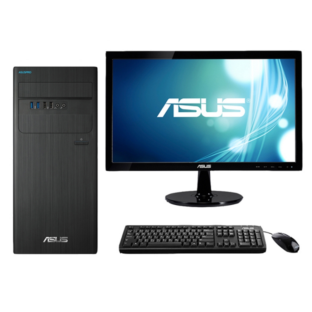 华硕（ASUS）商用台式计算机D640MB（i7 8G 1T 128G 集显 DVDRW）21.5寸显示器
