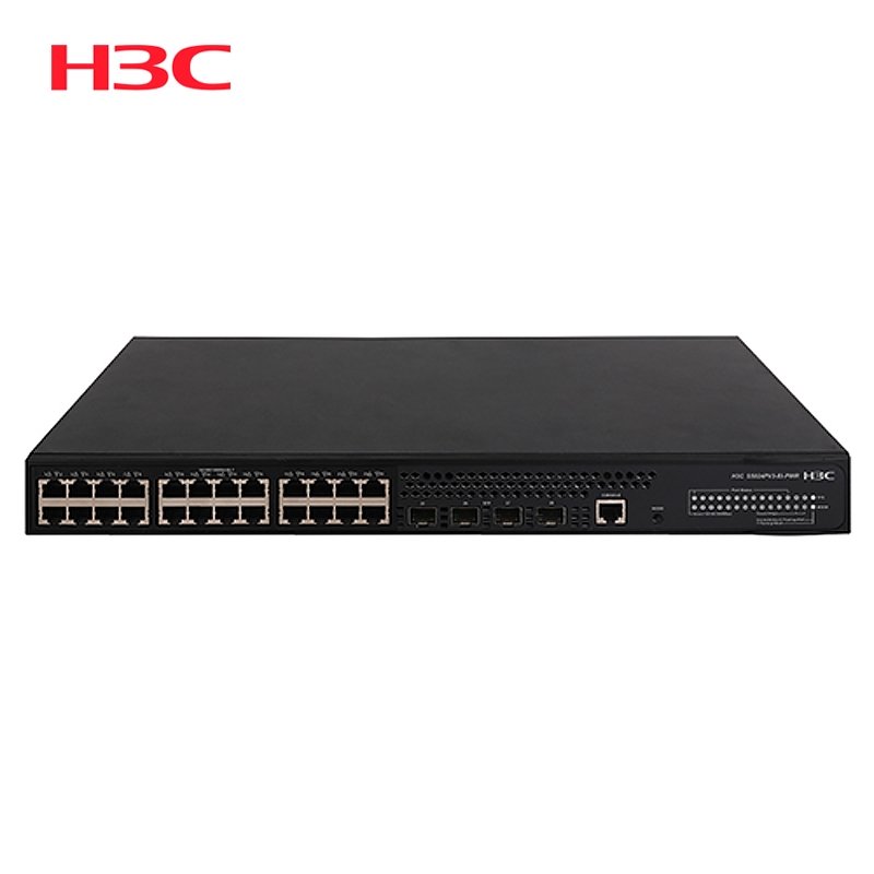 华三H3CS5024PV3-EI24口千兆交换机二层网管无线AP供电划分VLAN 交换机
